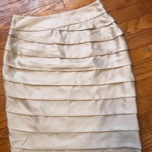 Sliver ruffle tiered skirt